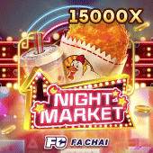 Night Market street-market-themed slot game icon