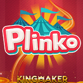 Plinko dropping-chip card game icon