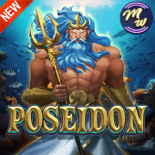 Poseidon sea-god-themed slot game icon